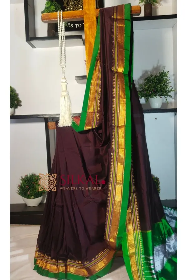 Ilkal_Plain_Mercerized_Silk_Saree_Code-_SKL1860