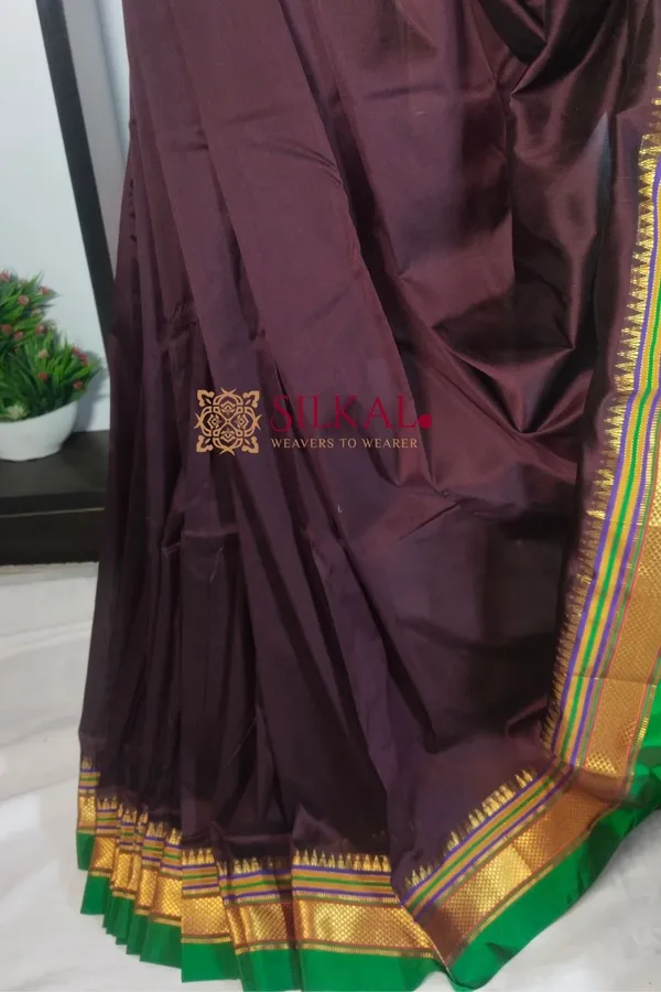 Ilkal_Plain_Mercerized_Silk_Saree_Code-_SKL1860