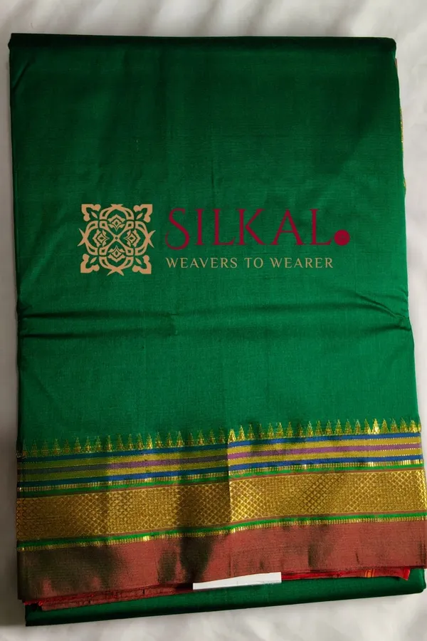 Ilkal_Plain_Mercerized_Silk_Saree_Saree_Code-_SKL3003