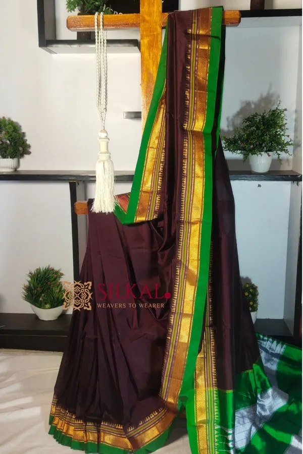 Ilkal_Plain_Mercerized_Silk_Saree_Code-_SKL1860