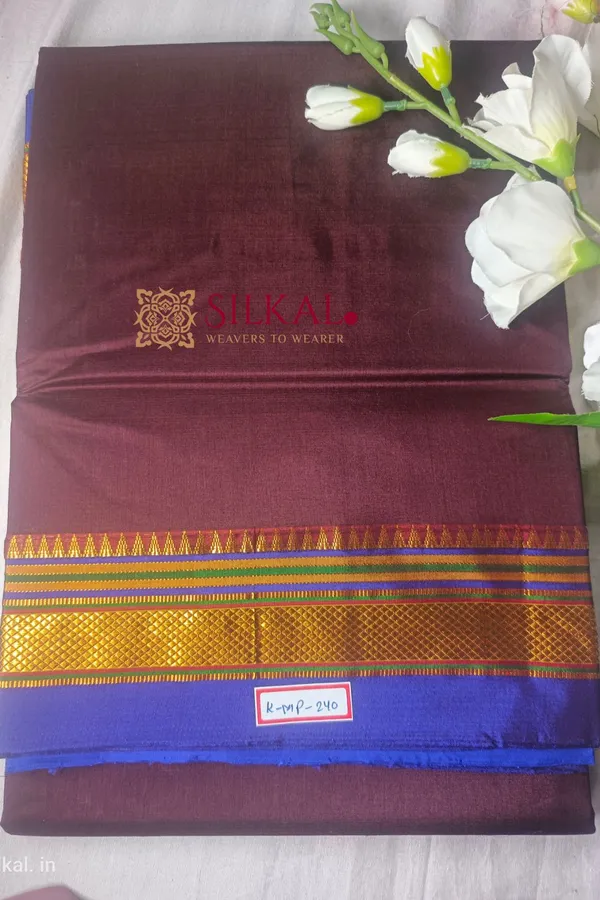 Ilkal_Plain_Mercerized_Silk_Saree_Code-_SKL1725