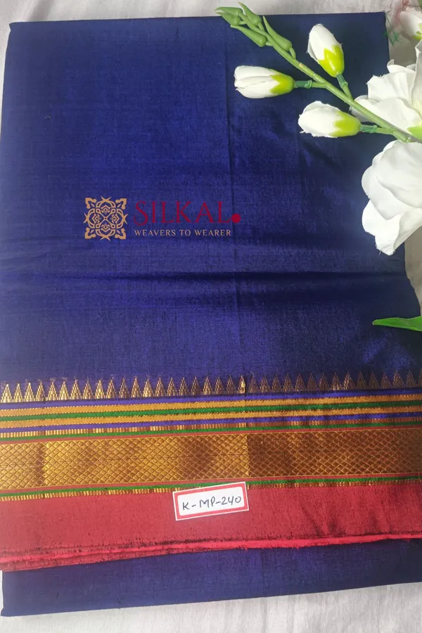 Ilkal_Plain_Mercerized_Silk_Saree_Saree_Code-_SKL1724