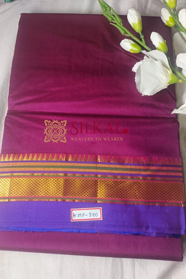 Ilkal_Plain_Mercerized_Silk_Saree_Saree_Code-_SKL1722