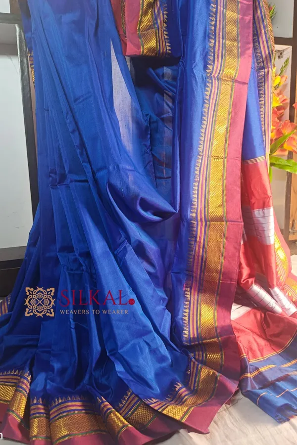 Ilkal_Plain_Mercerized_Silk_Saree_Saree_Code-_SKL1723