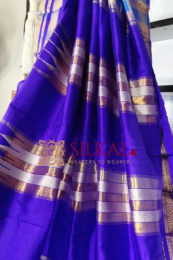 Ilkal_Pure_Silk_Big_Checks_Saree_SKL03736