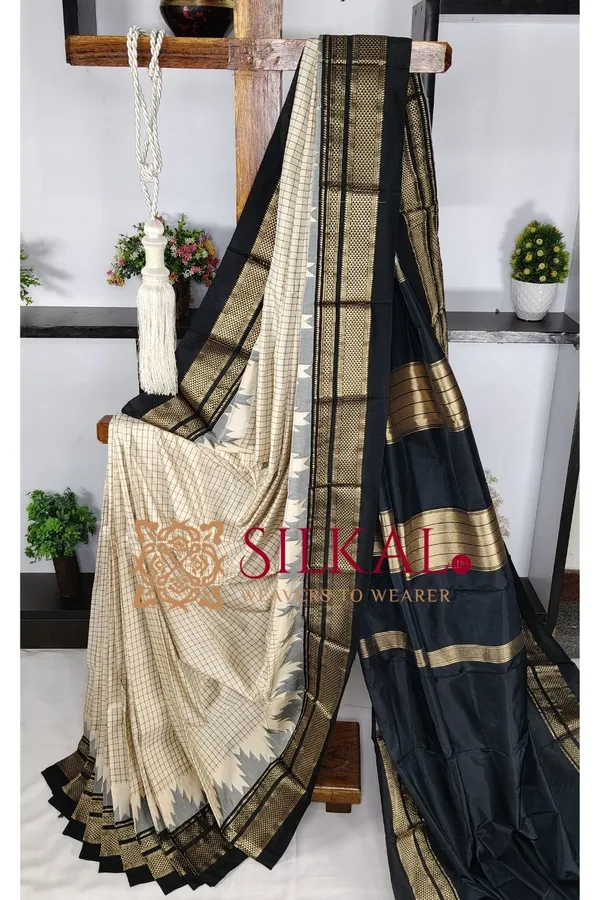 Ilkal_Pure_Silk_Chaduranga_Saree_SKL03738