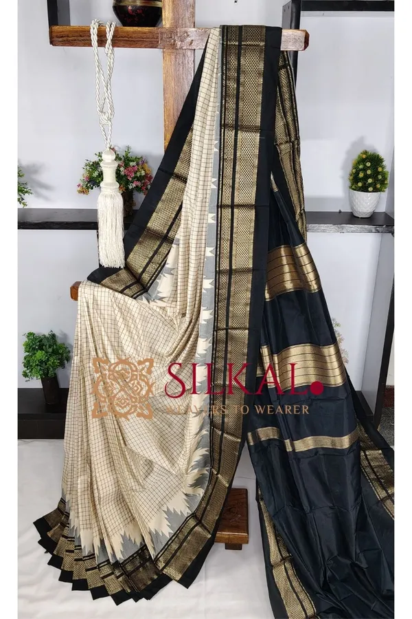 Ilkal_Pure_Silk_Chaduranga_Saree_SKL03738