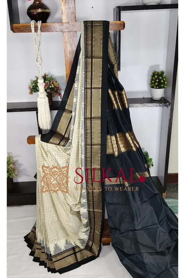 Ilkal_Pure_Silk_Chaduranga_Saree_SKL03739