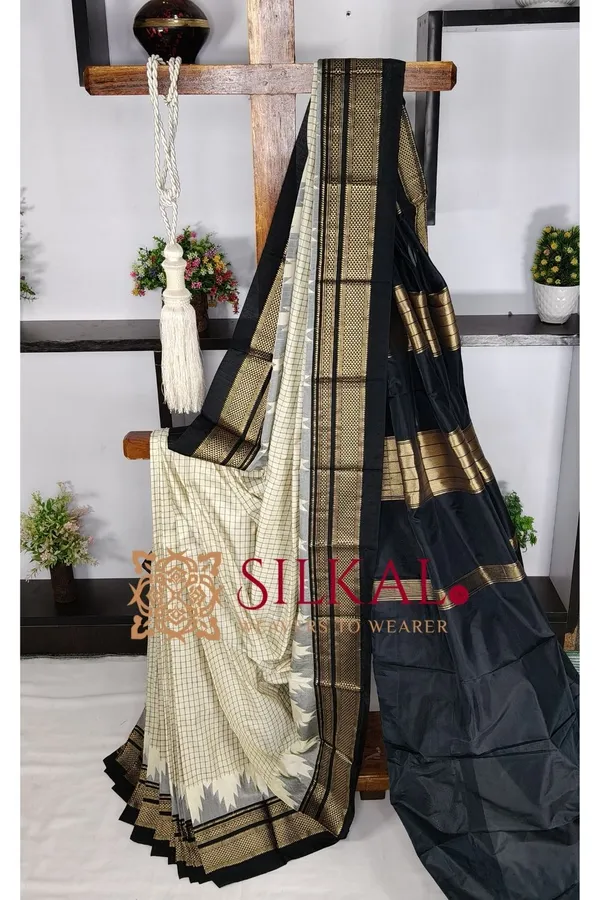 Ilkal_Pure_Silk_Chaduranga_Saree_SKL03739