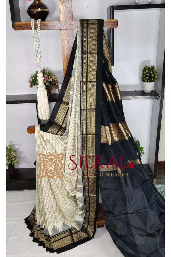 Ilkal_Pure_Silk_Chaduranga_Saree_SKL03739