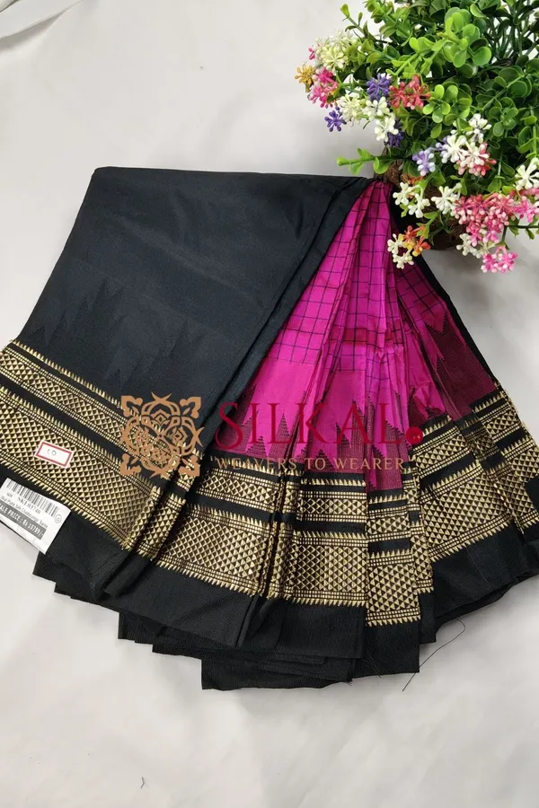 Ilkal_Pure_Silk_Chaduranga_Saree_SKL03740