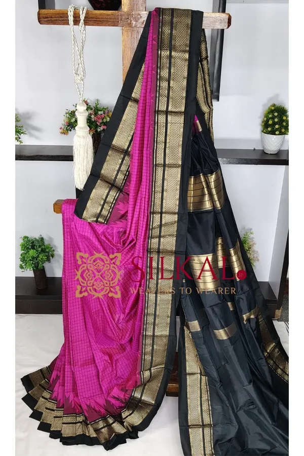 Ilkal_Pure_Silk_Chaduranga_Saree_SKL03740