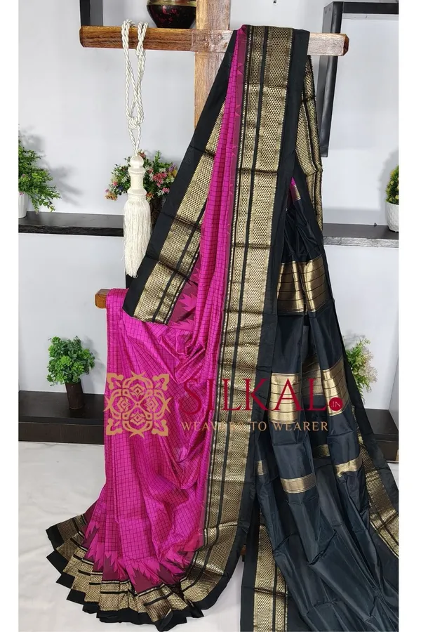 Ilkal_Pure_Silk_Chaduranga_Saree_SKL03740