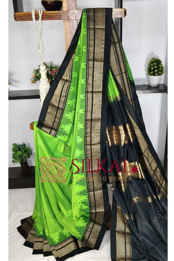 Ilkal_Pure_Silk_Chaduranga_Saree_SKL03743