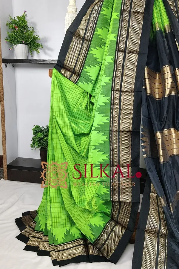 Ilkal_Pure_Silk_Chaduranga_Saree_SKL03743