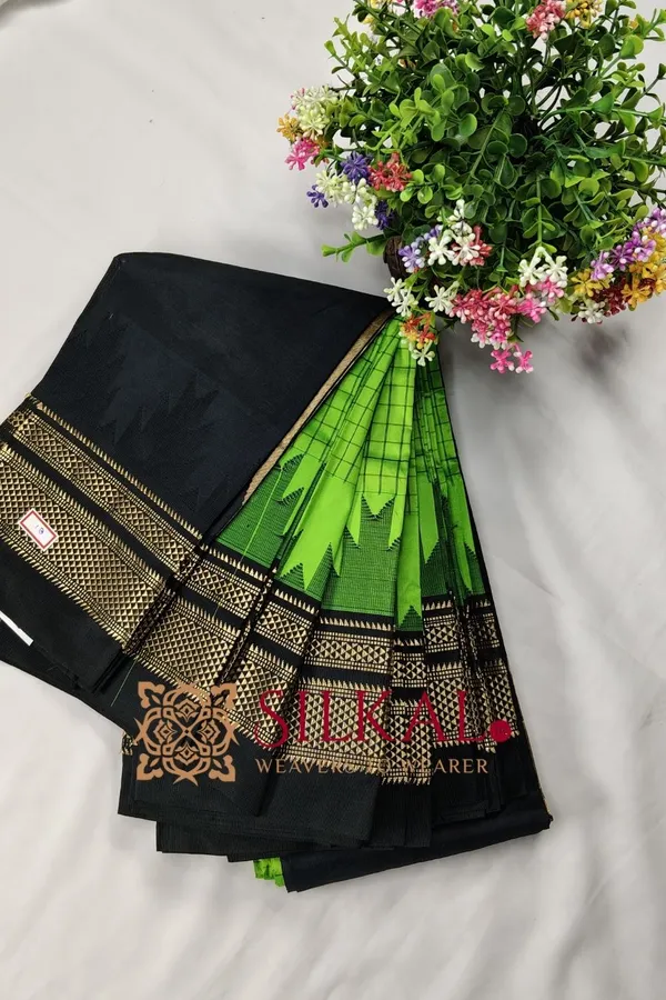 Ilkal_Pure_Silk_Chaduranga_Saree_SKL03743