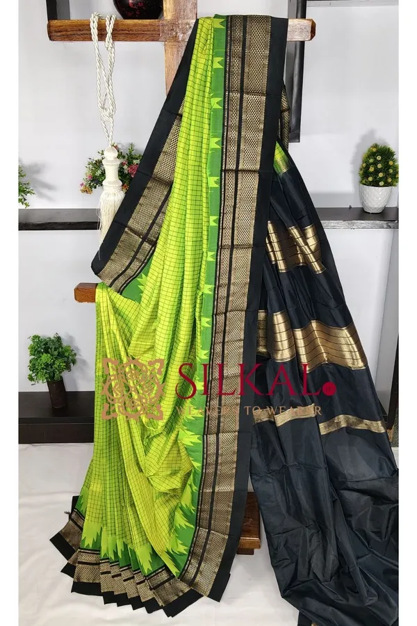 Ilkal_Pure_Silk_Chaduranga_Saree_SKL03744