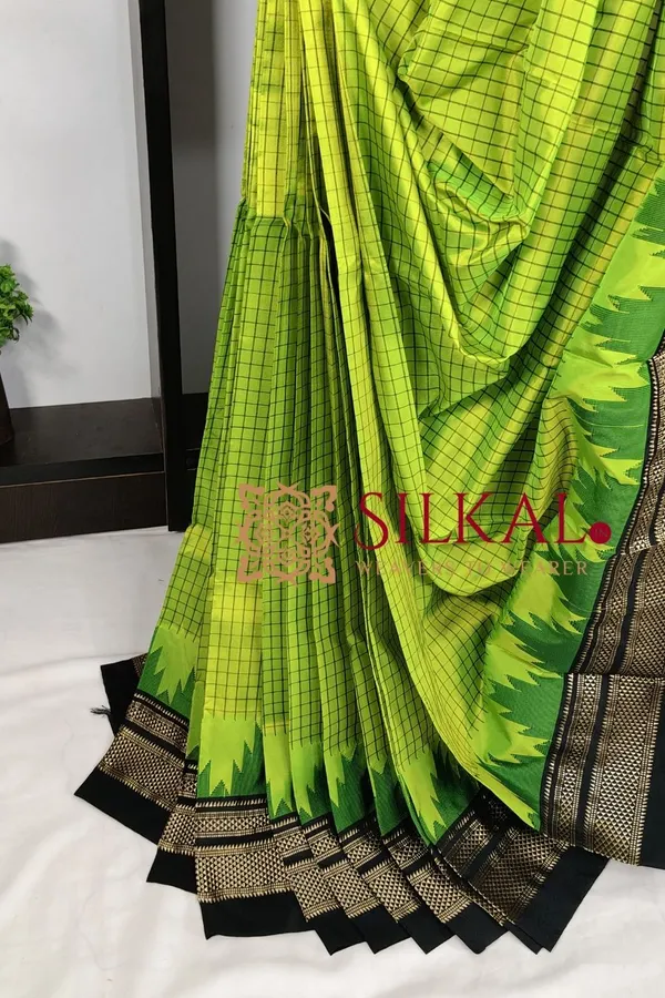 Ilkal_Pure_Silk_Chaduranga_Saree_SKL03744