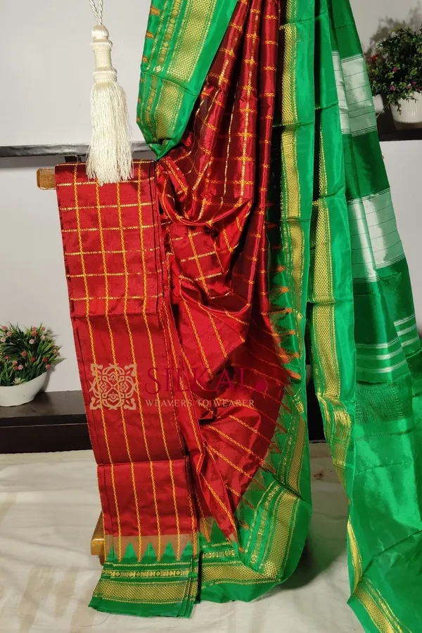 Ilkal_Pure_Silk_Handloom_Saree