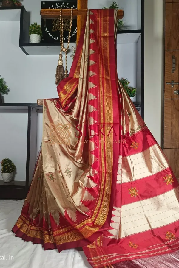 Ilkal_Pure_Silk_Kasuti_Saree_Saree_Code-_SKL1456
