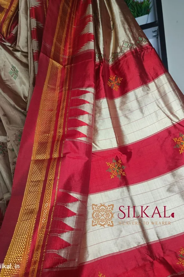 Ilkal_Pure_Silk_Kasuti_Saree_Saree_Code-_SKL1456