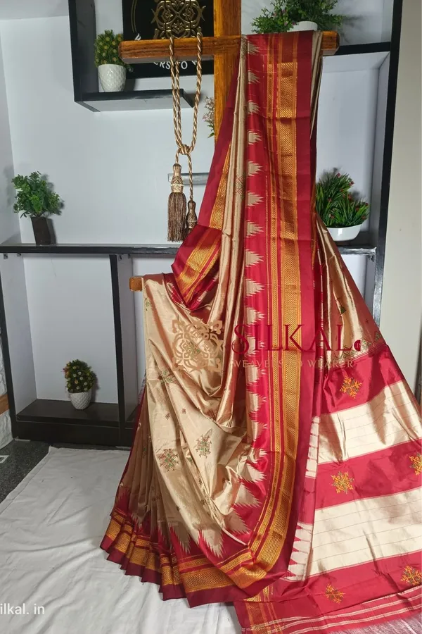 Ilkal_Pure_Silk_Kasuti_Saree_Saree_Code-_SKL1456