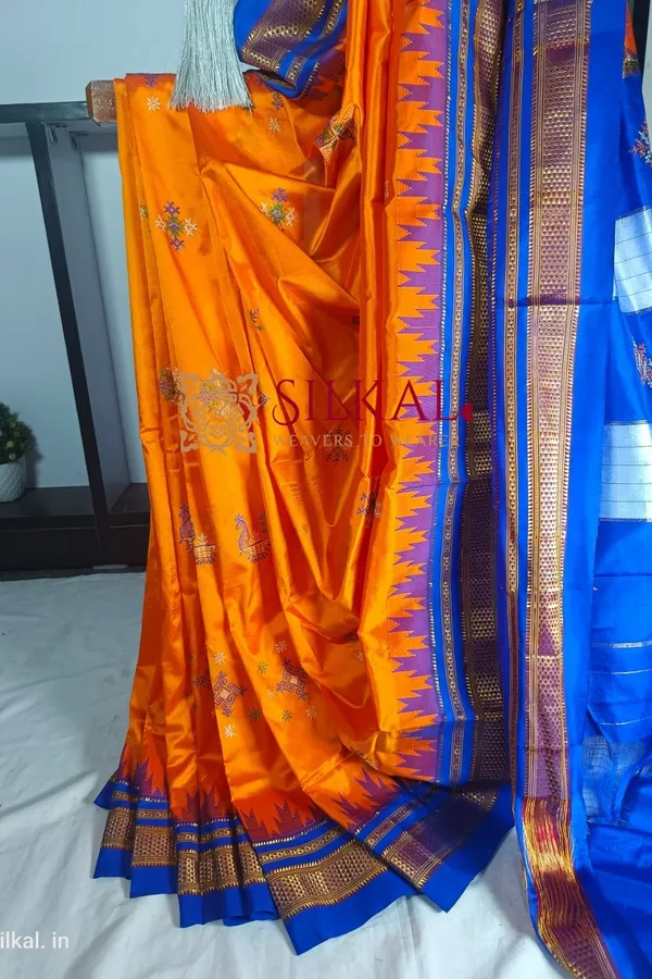 Ilkal_Pure_Silk_Kasuti_Saree_Saree_Code-_SKL1756