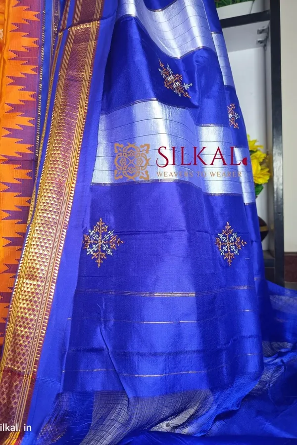 Ilkal_Pure_Silk_Kasuti_Saree_Saree_Code-_SKL1756