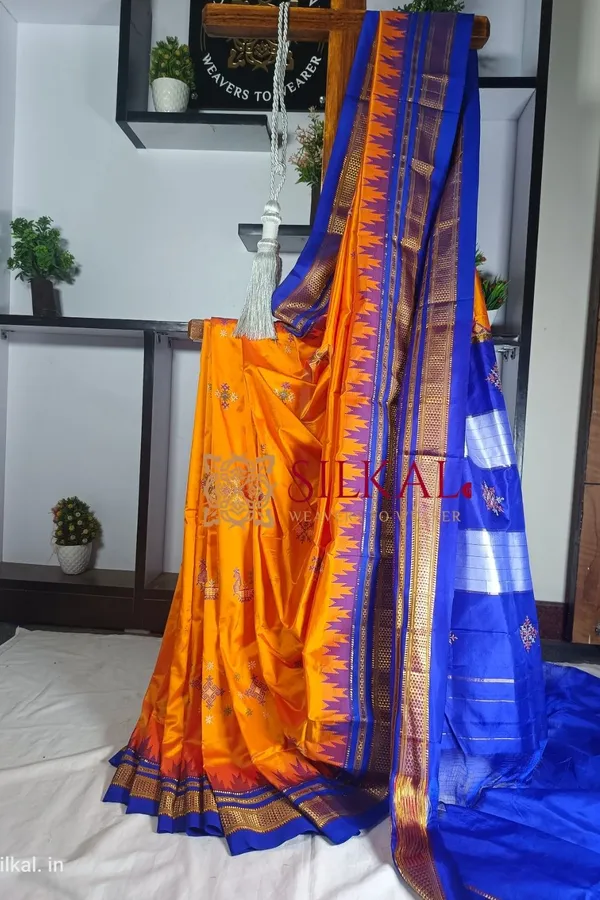 Ilkal_Pure_Silk_Kasuti_Saree_Saree_Code-_SKL1756