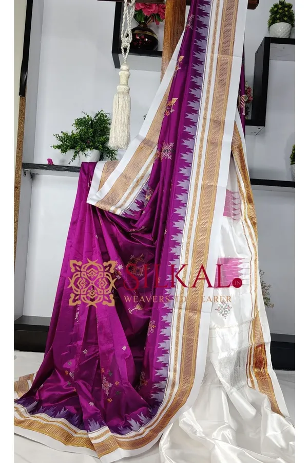Ilkal_Pure_Silk_Kasuti_Saree_SKL03702
