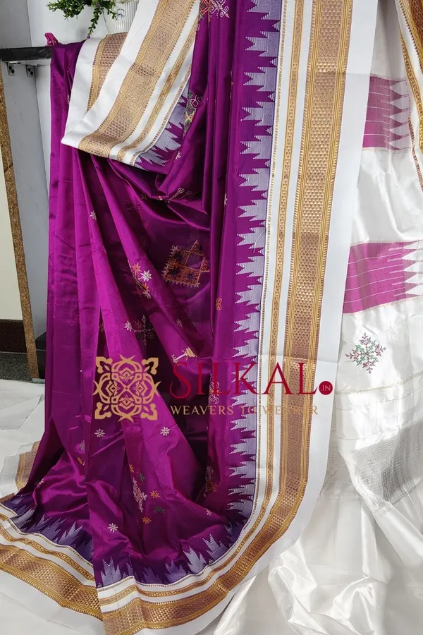 Ilkal_Pure_Silk_Kasuti_Saree_SKL03702