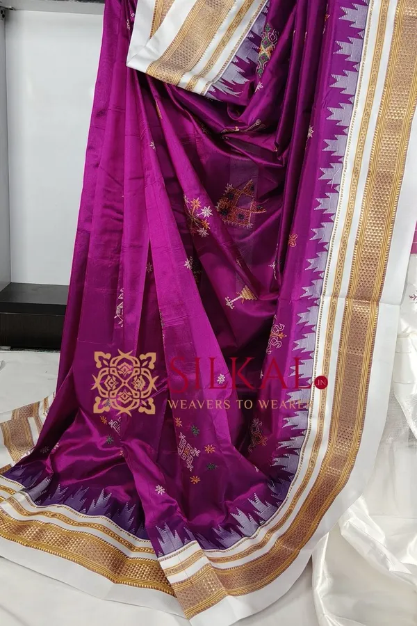 Ilkal_Pure_Silk_Kasuti_Saree_SKL03702