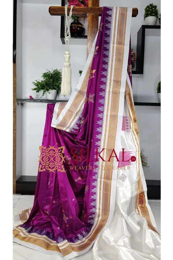 Ilkal_Pure_Silk_Kasuti_Saree_SKL03702
