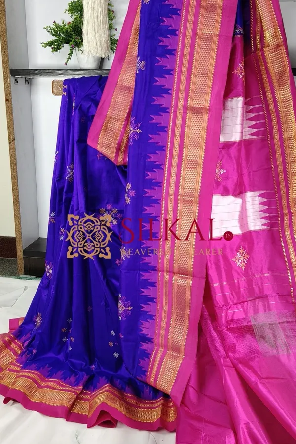 Ilkal_Pure_Silk_Kasuti_Saree_SKL03704