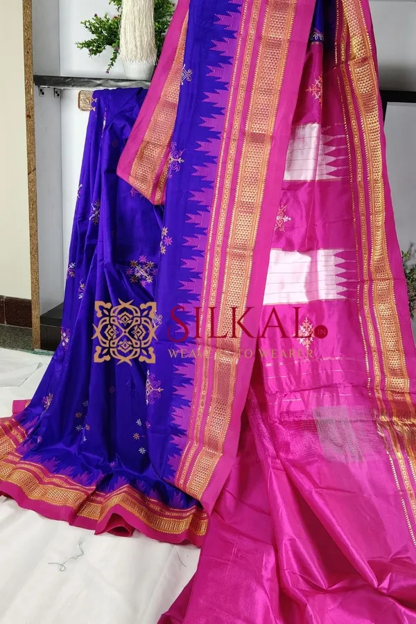 Ilkal_Pure_Silk_Kasuti_Saree_SKL03704