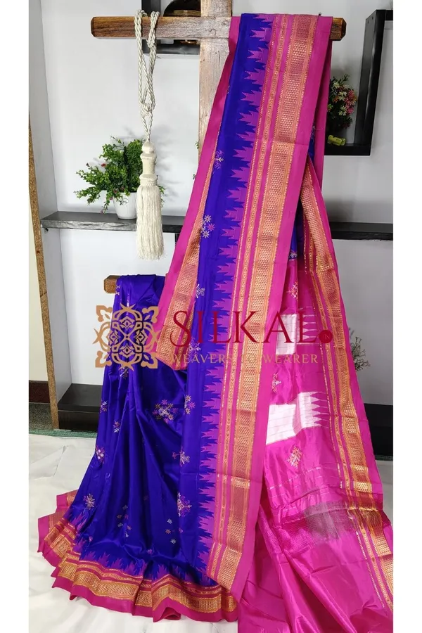 Ilkal_Pure_Silk_Kasuti_Saree_SKL03704
