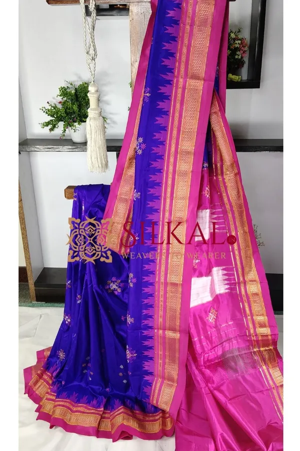 Ilkal_Pure_Silk_Kasuti_Saree_SKL03704