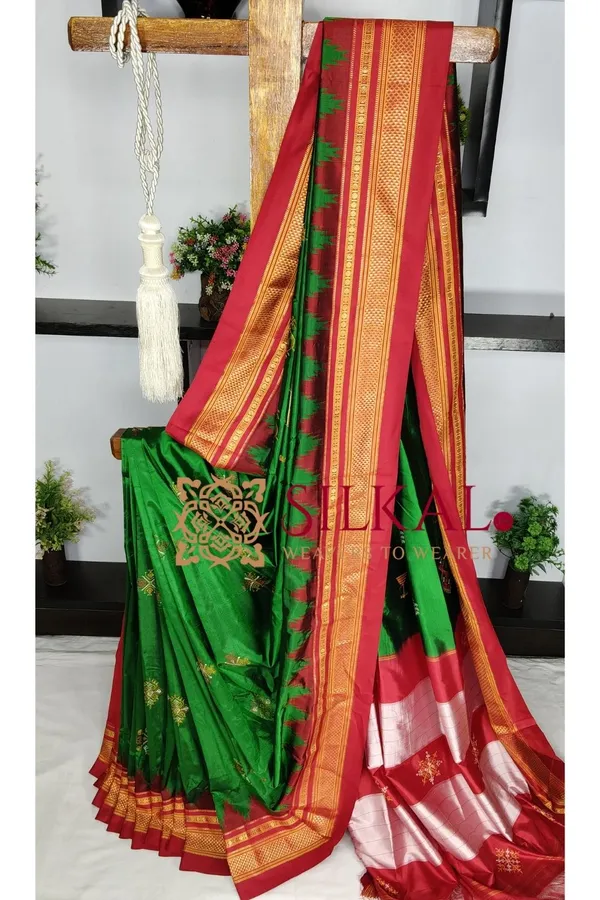 Ilkal_Pure_Silk_Kasuti_Saree_SKL03788