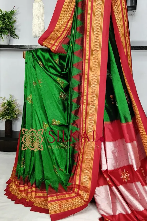 Ilkal_Pure_Silk_Kasuti_Saree_SKL03788