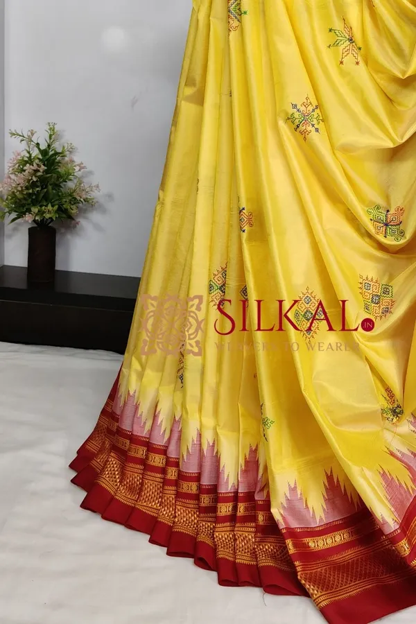 Ilkal_Pure_Silk_Kasuti_Saree_SKL03789