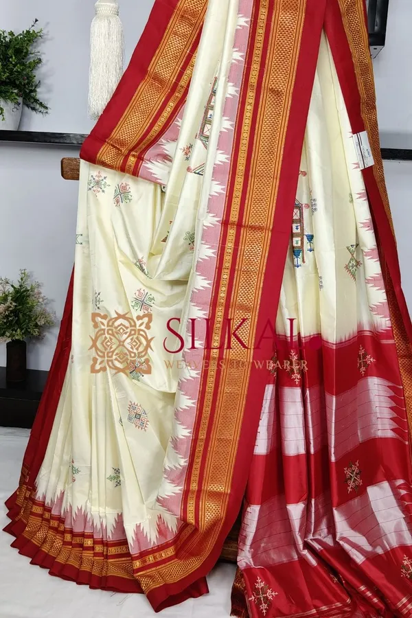 Ilkal_Pure_Silk_Kasuti_Saree_SKL03790
