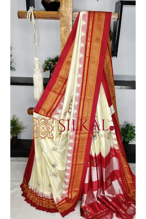 Ilkal_Pure_Silk_Kasuti_Saree_SKL03790