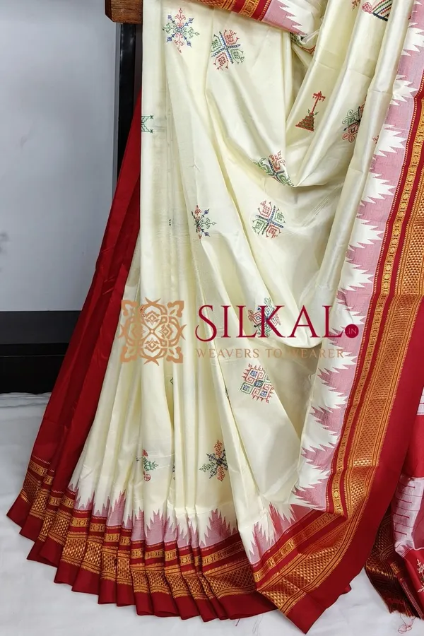 Ilkal_Pure_Silk_Kasuti_Saree_SKL03790