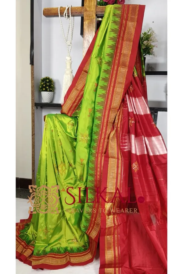 Ilkal_Pure_Silk_Kasuti_Saree_Saree_Code-_SKL03447
