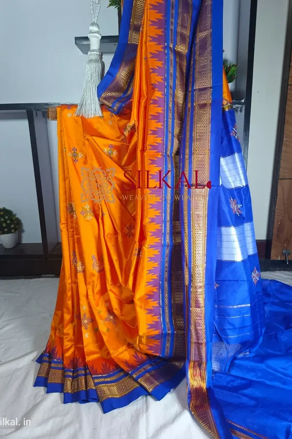 Ilkal_Pure_Silk_Kasuti_Saree_Saree_Code-_SKL1756