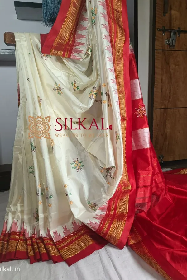 Ilkal_Pure_Silk_Kasuti_Saree_Saree_Code-_SKL1302