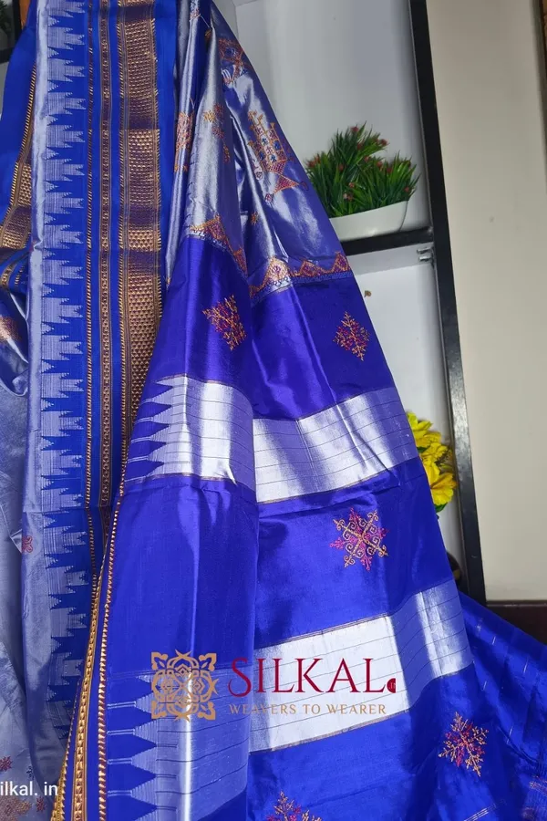 Ilkal_Pure_Silk_Kasuti_Saree_Saree_Code-_SKL1453