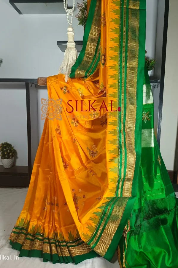 Ilkal_Pure_Silk_Kasuti_Saree_Code-_SKL1301