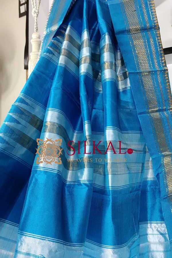 Ilkal_Pure_Silk_Small_Checks_Saree_SKL03737