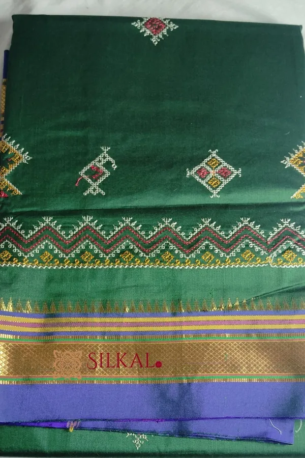 Ilkal_Semi_Silk_With_Kasuti_Saree_Saree_Code-_SKL1867
